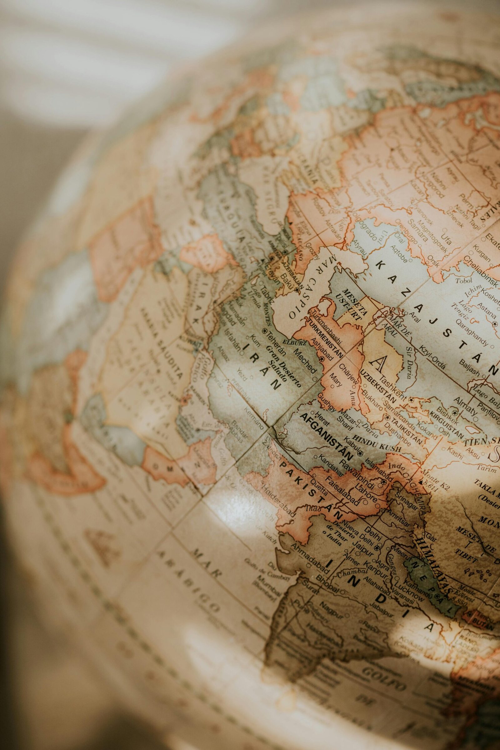mappemonde rétro pour l'organisation de voyage